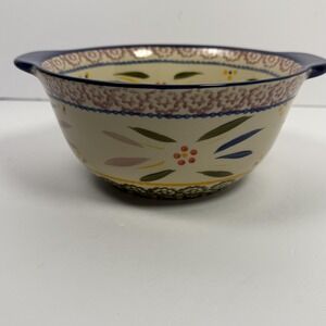 Temp-tations Old World 1.5 Qt Stoneware Handled Serving Bowl w/ Lid by Tara